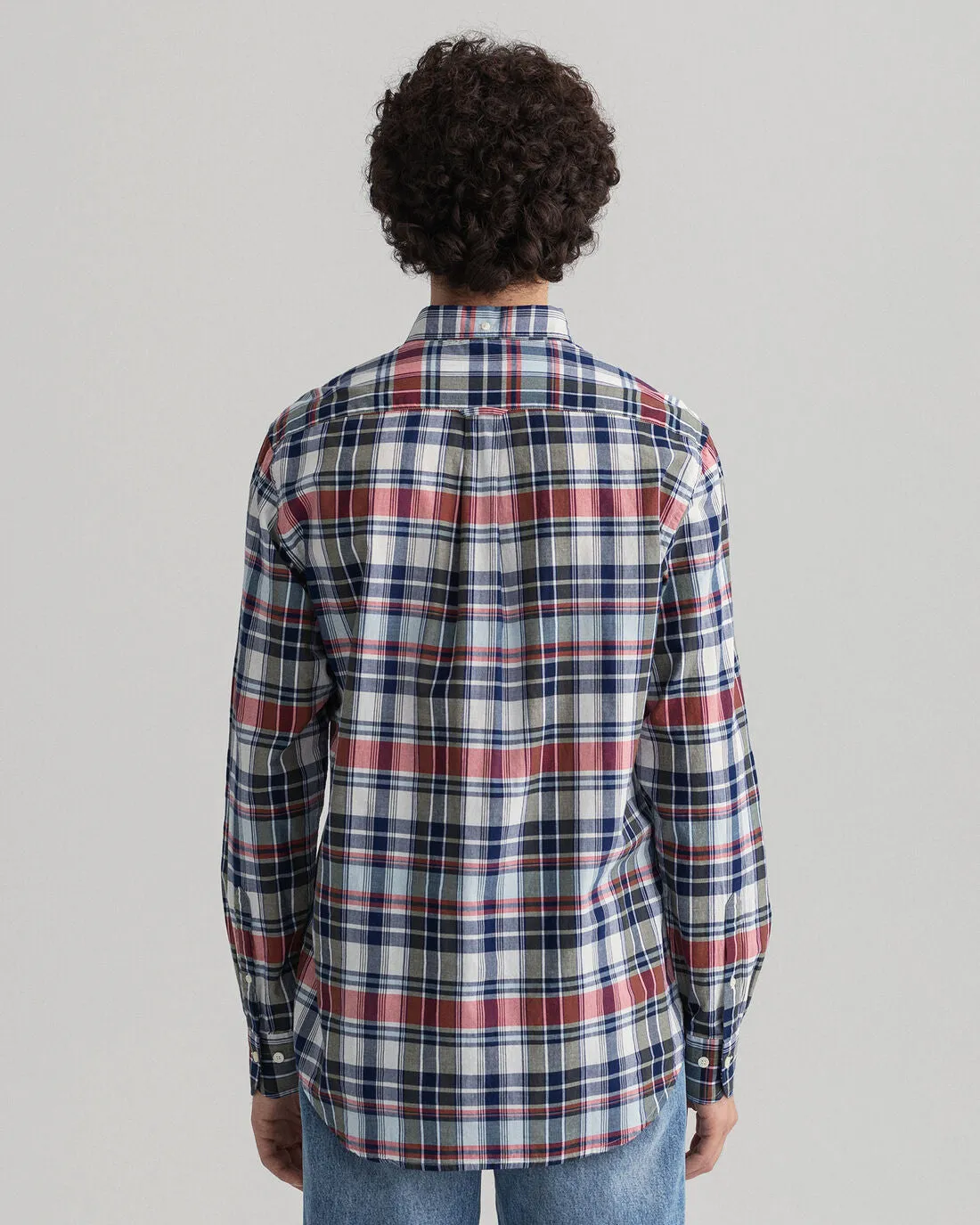 Indian Madras Check Shirt - Persian Blue