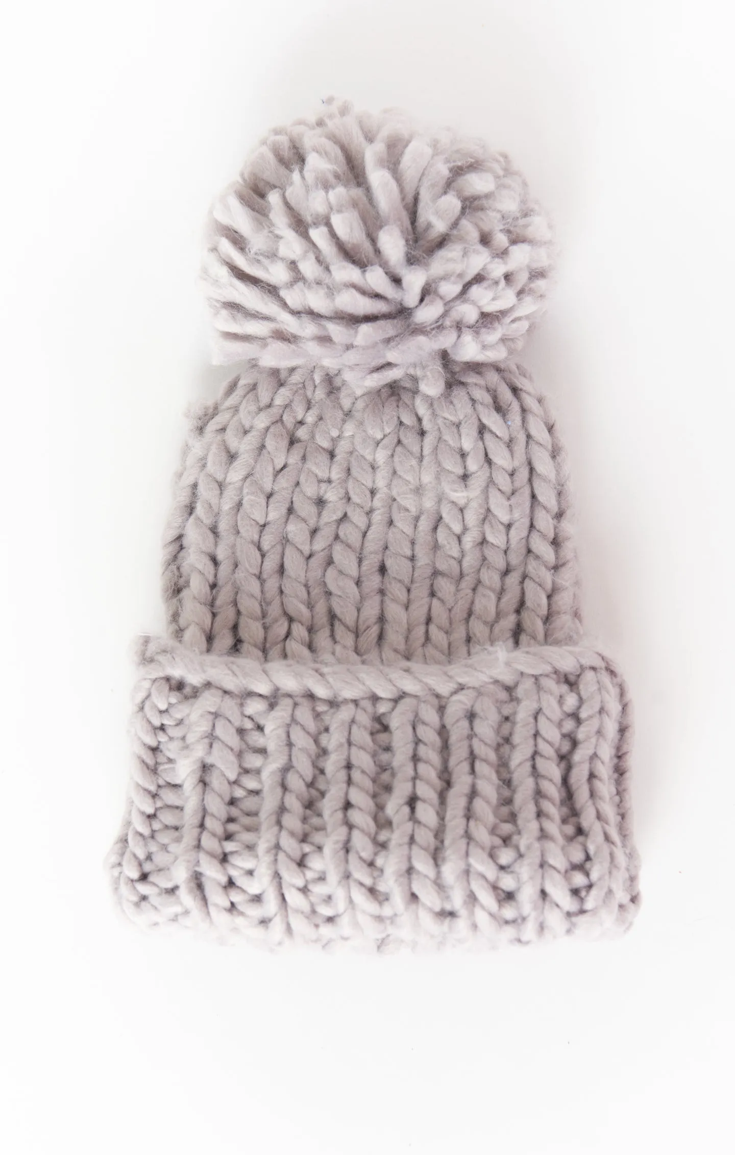 Jean Chunky Knit Beanie ~ Grey