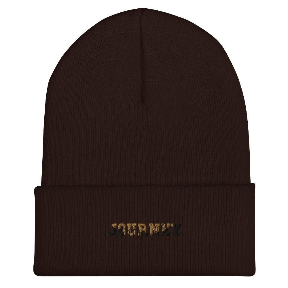 Journey Brown Cuffed Beanie