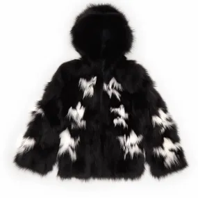 Kim Fox Fur Jacket With Hood