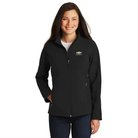 Ladies Black Soft Shell Chevrolet Jacket