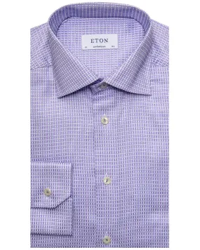 Lavender Geometric Dress Shirt