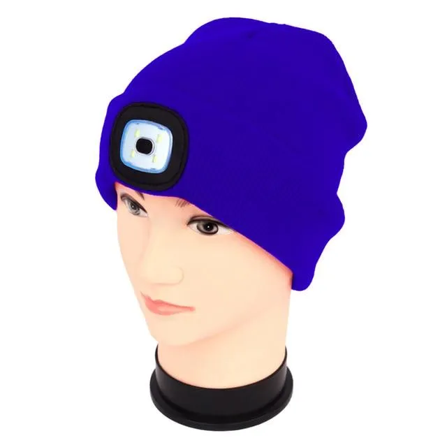 LED Flashlight Beanie