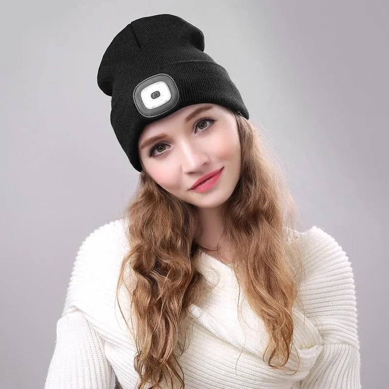 LED Flashlight Beanie