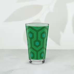 Liza Green Hotel Hexagon 16 oz Pint Glass | Pinup Couture Home