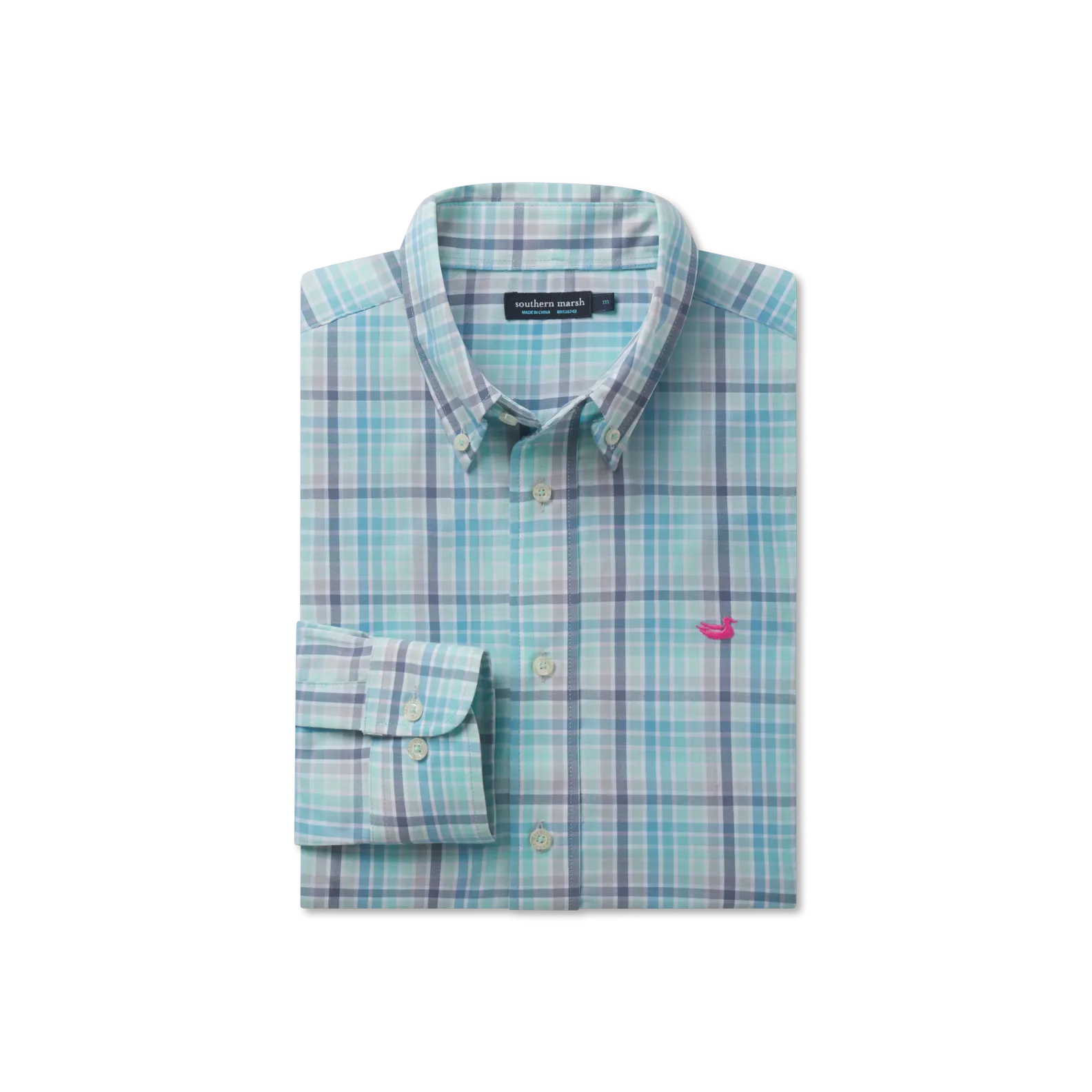 Mansur Windowpane Dress Shirt