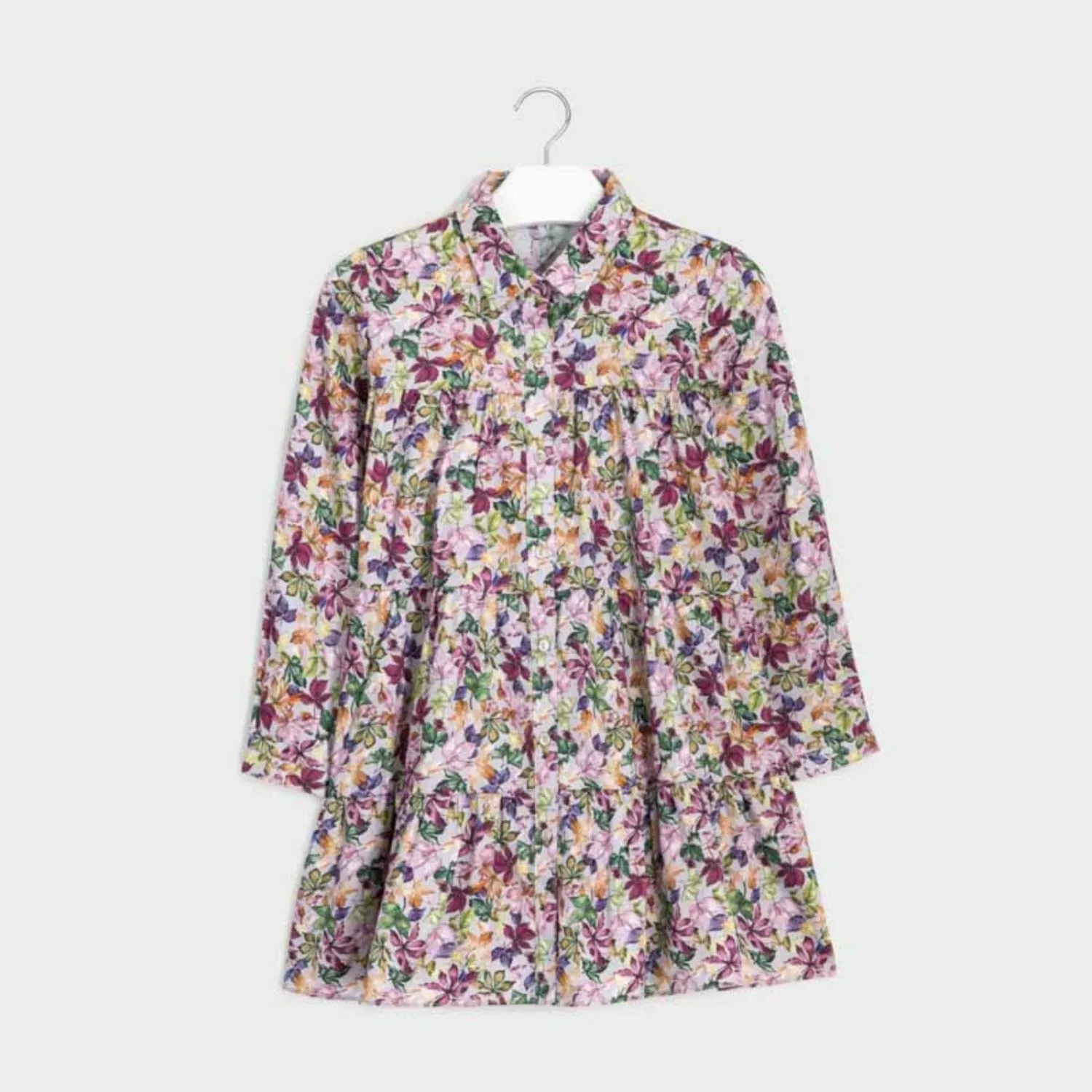 Mayoral Girls Mauve Floral Dress