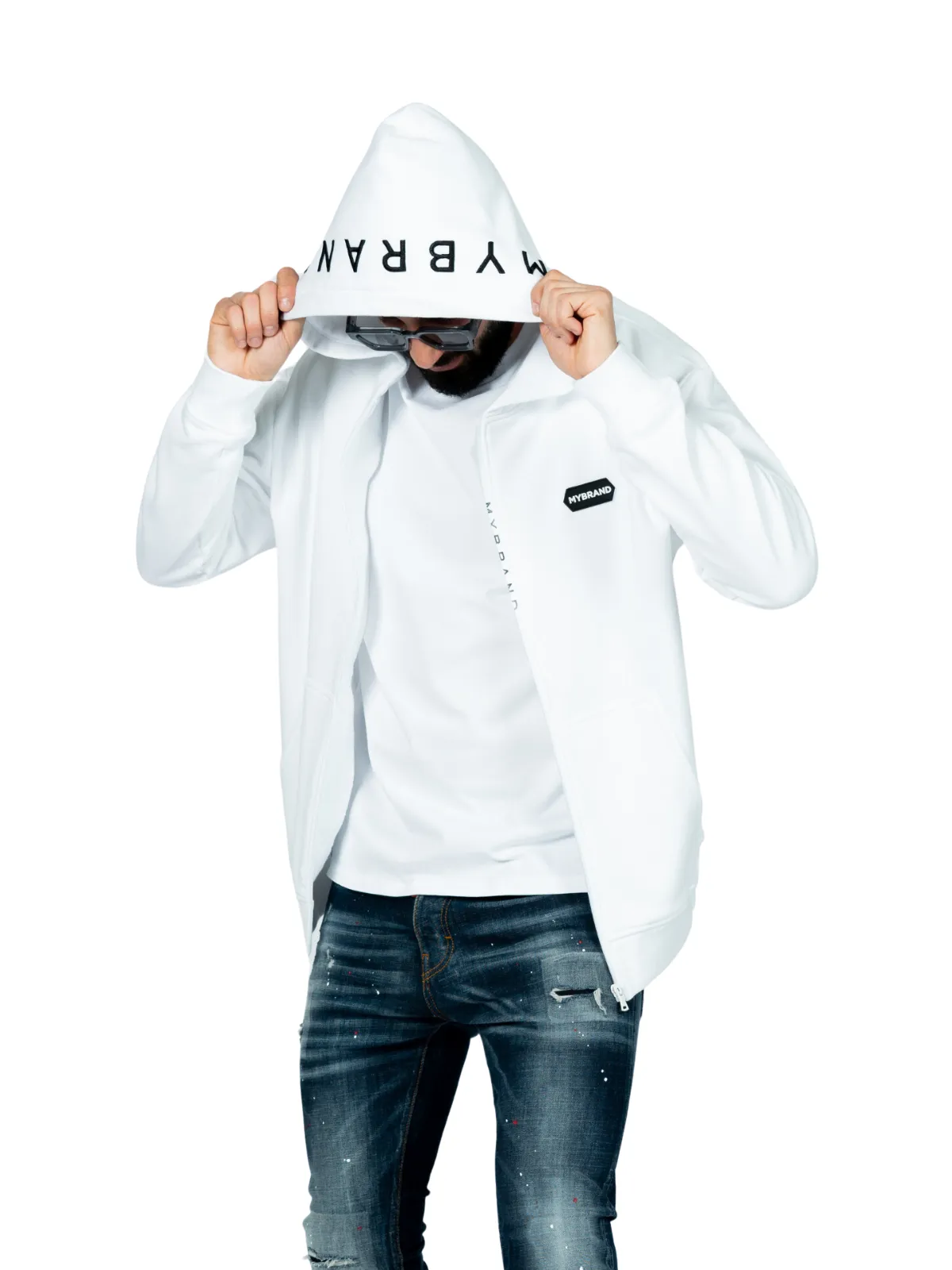 MB HEXAGON PATCH JACKET WHI | WHITE