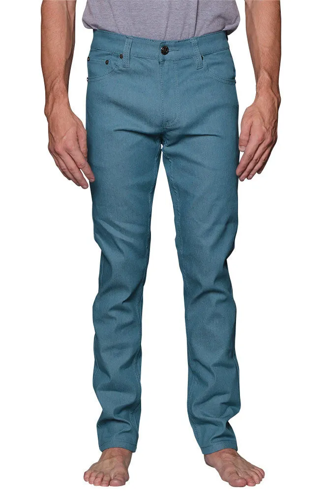 Men's Skinny Fit Raw Denim Jeans (Devil Blue)