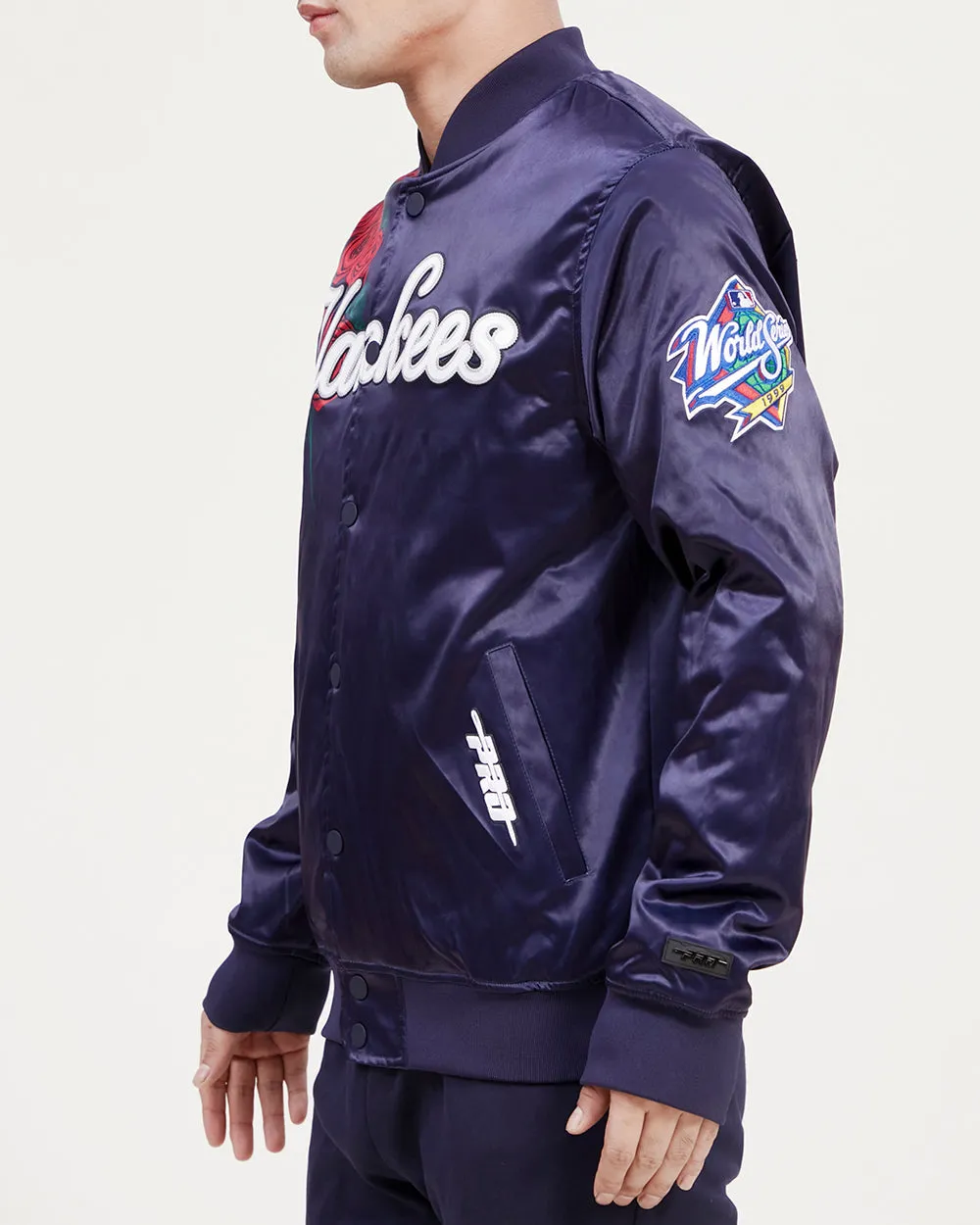 MLB NEW YORK YANKEES ROSES MEN'S TRACK JACKET (MIDNIGHT NAVY)