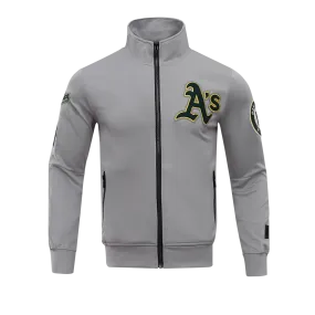 MLB OAKLAND ATHLETICS CLASSIC MEN'S DK TRACK JACKET (GRAY)