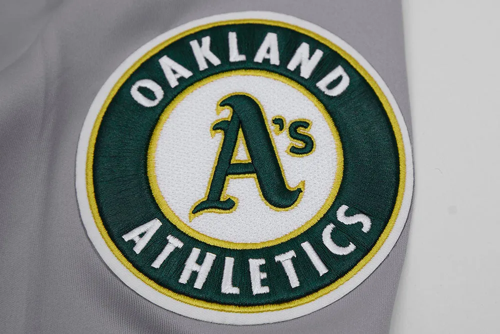 MLB OAKLAND ATHLETICS CLASSIC MEN'S DK TRACK JACKET (GRAY)