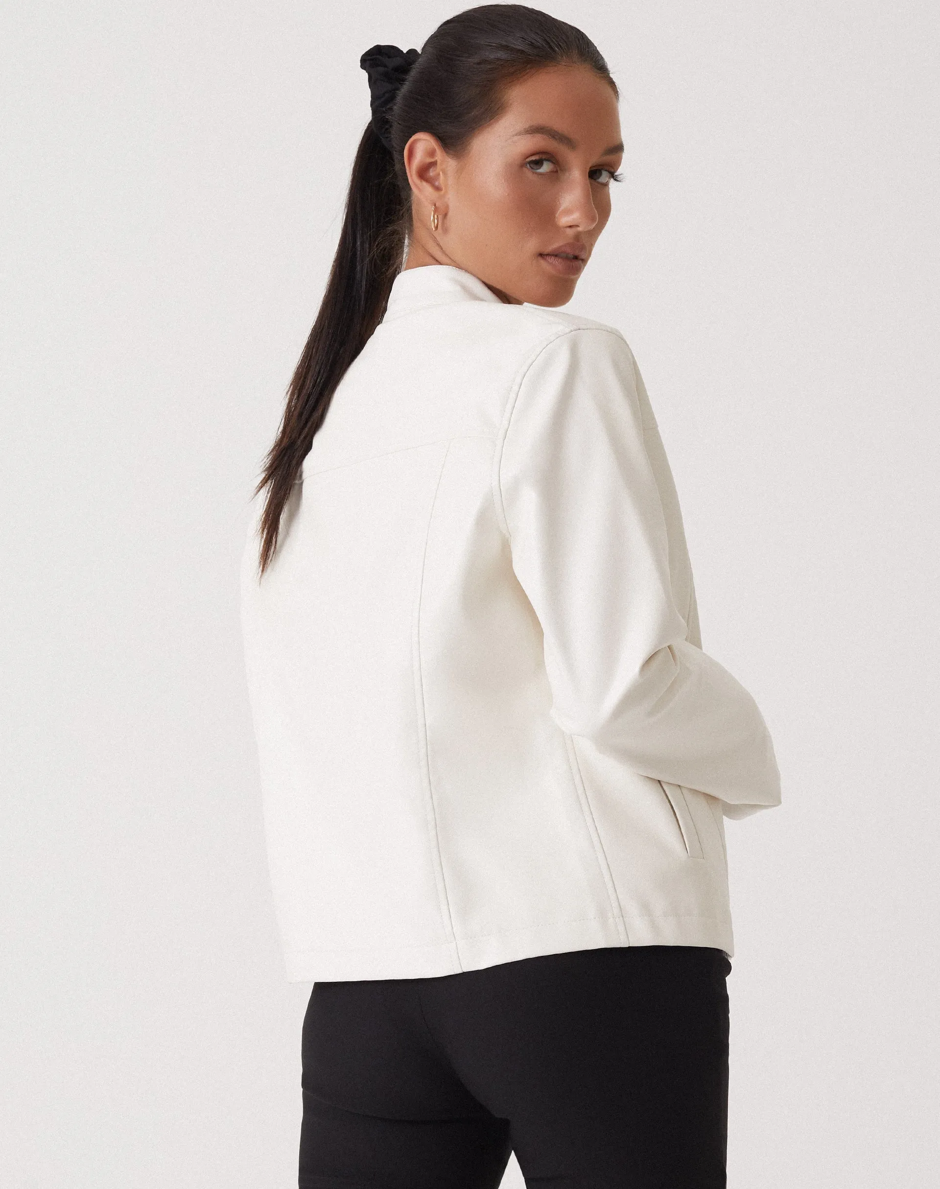 MOTEL X OLIVIA NEILL Olivia Jacket in PU White