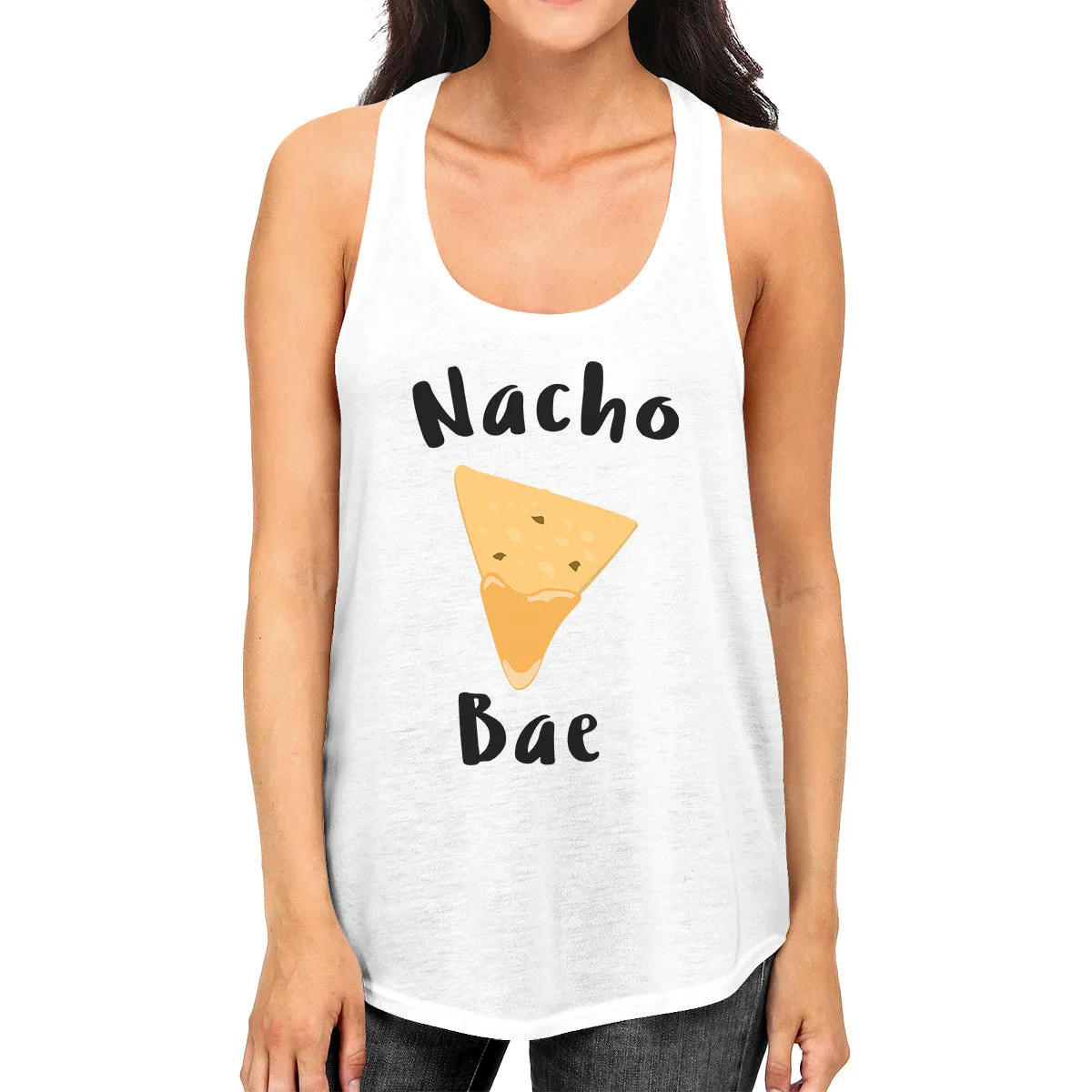 Nacho Bae Women's Tank Top Cute Graphic Funny Gift For Food Lovers