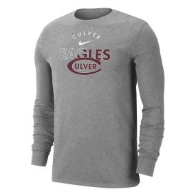 Nike Dri-Fit Legend Long Sleeve Tee - Light Grey Heather