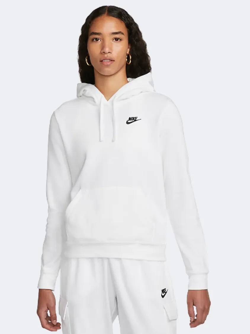 Nike Sportswear Club Fleece Women Lifestyle Hoody White