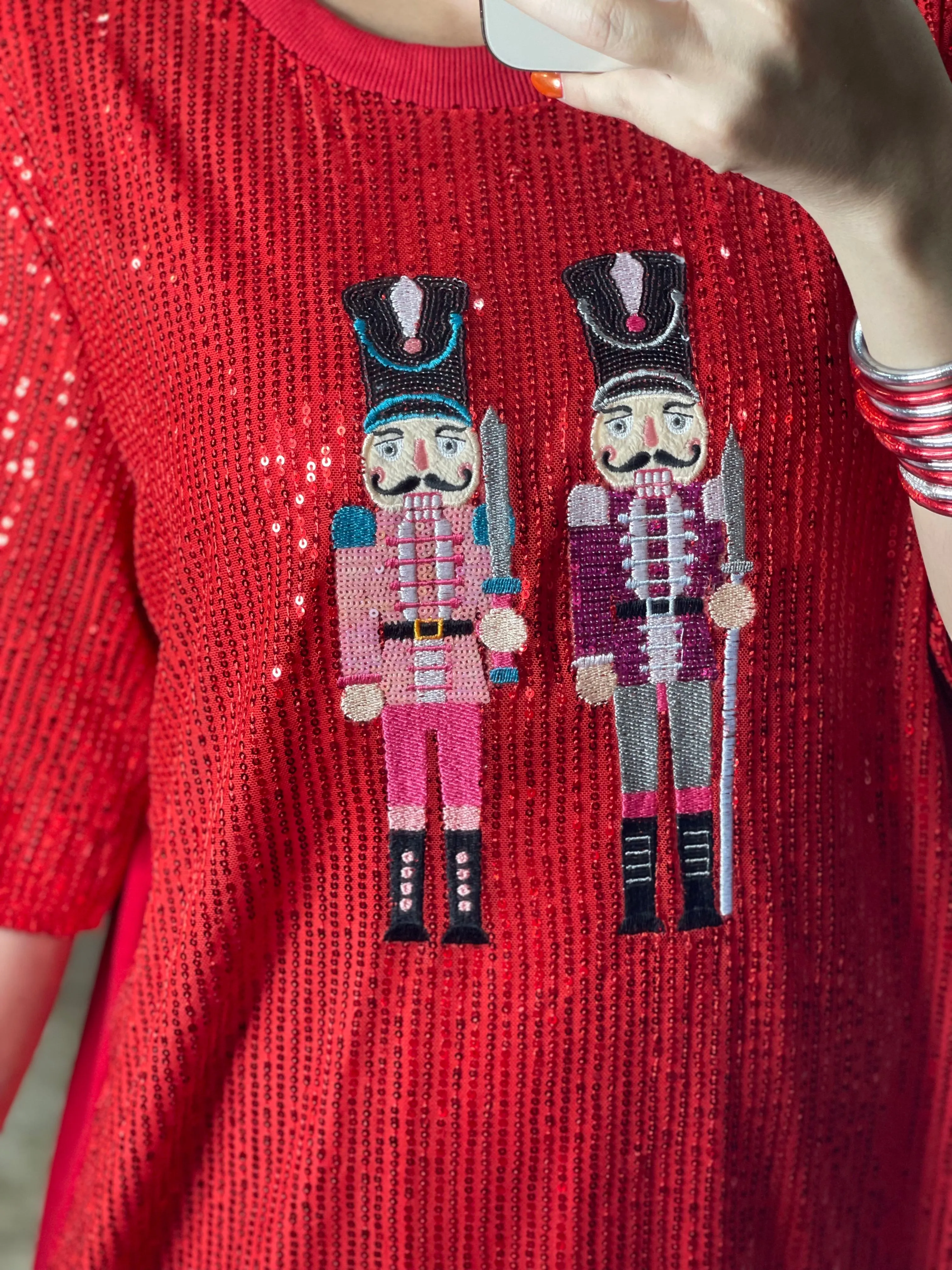 Nutcracker Sequins Mini Dress