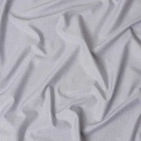 Off white Premium 100% cotton shirting fabric with pruple dots in self design-D16841