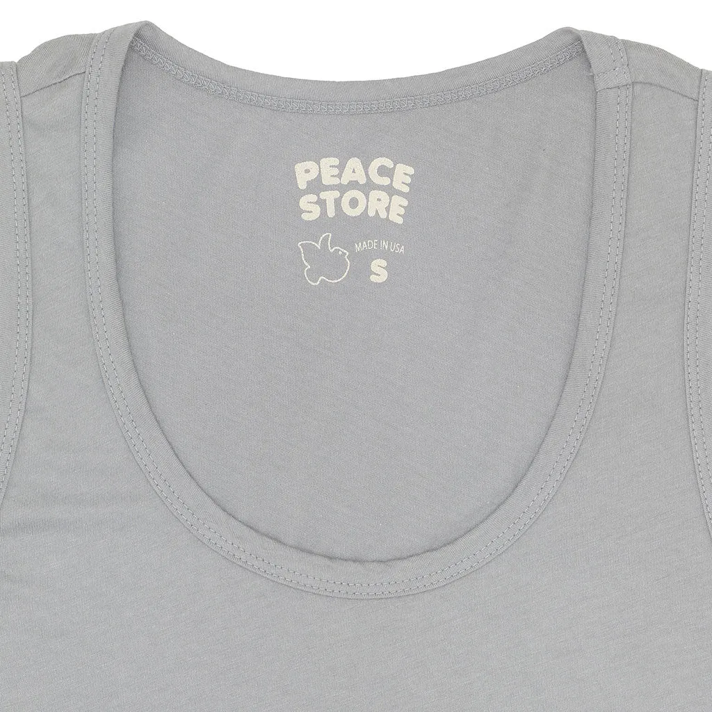 Peace Store Cotton Tank Top  - IRON