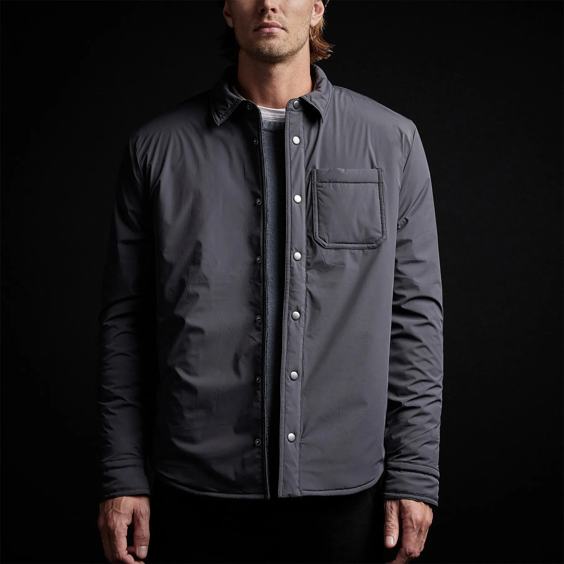 Plaid Lined Performance Jacket - Carbon