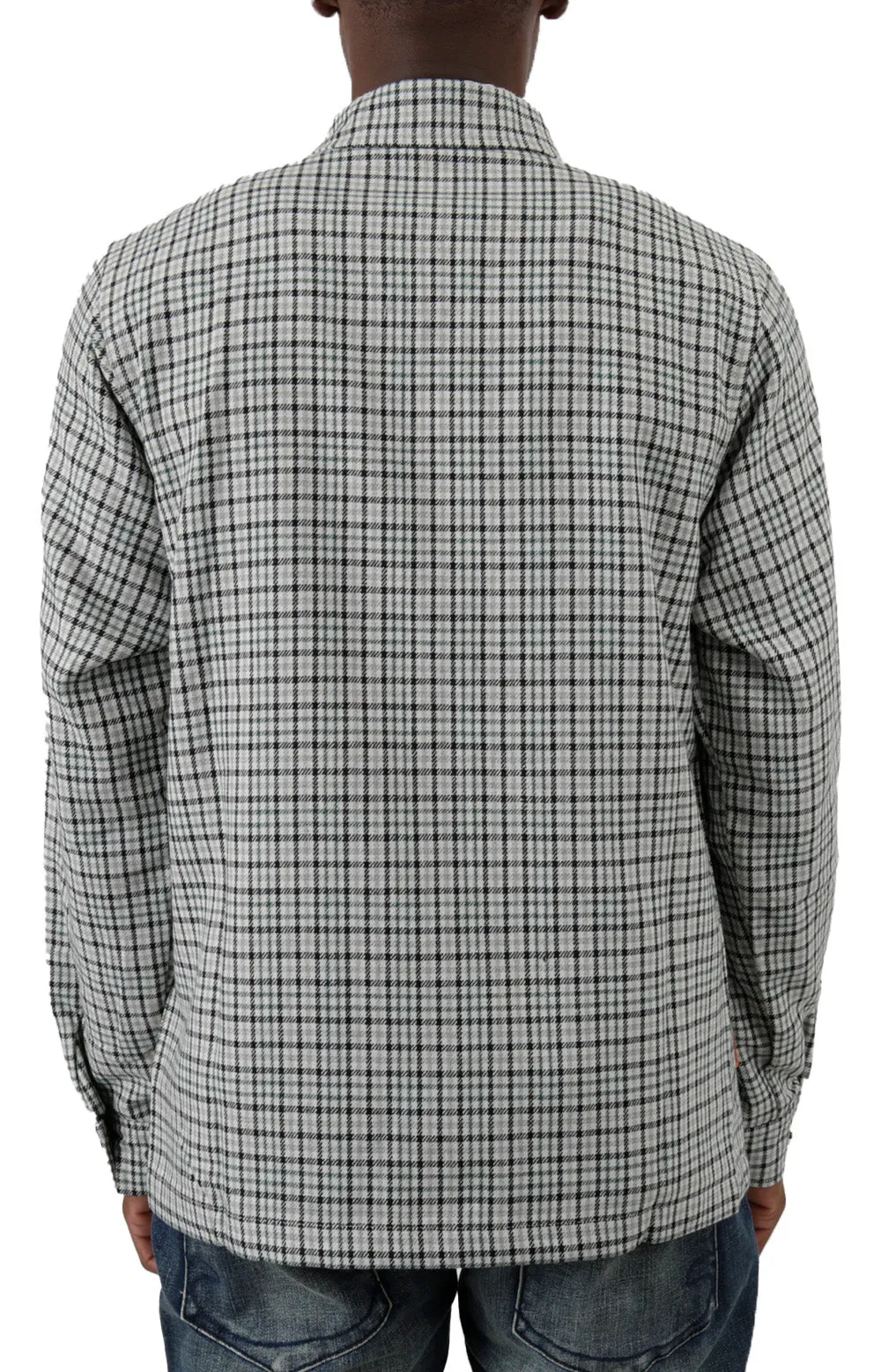 Plaid Zip Jacket - White/Black/Forest