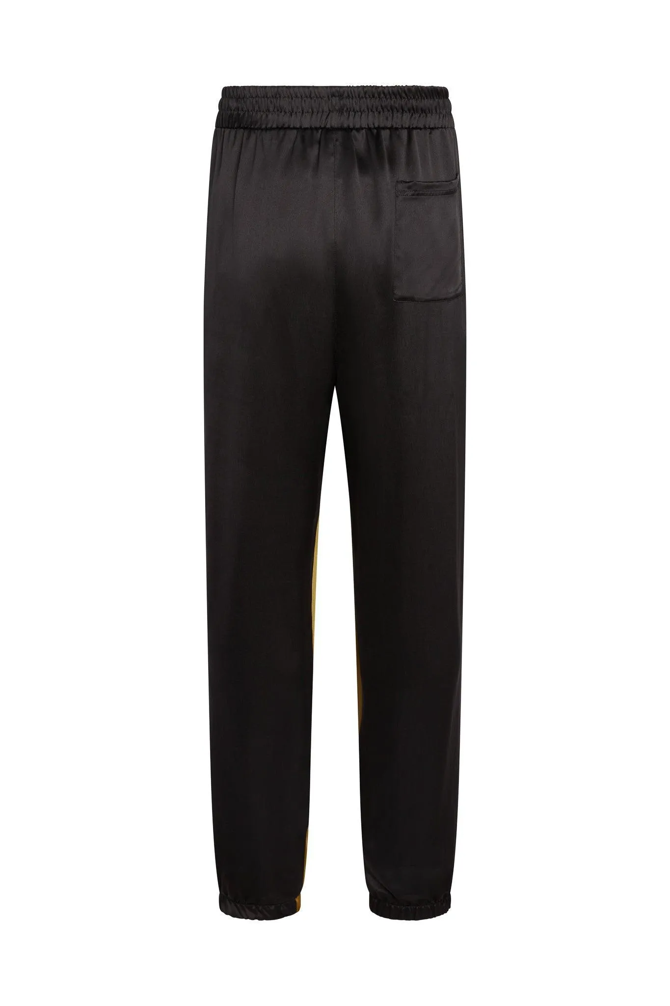 Presley Two-Tone Silk Track Pant