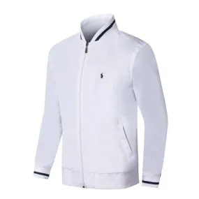 PRL Men's White Small Pony Longsleeves Track Jacket