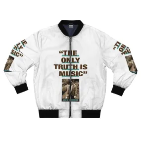 "The Only Truth Is Music" Jack Kerouac Quote Bomber Jacket