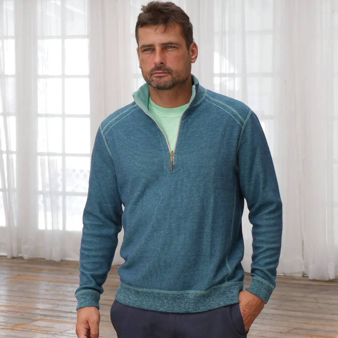 Riptide Quarter-Zip Reversible Sweater