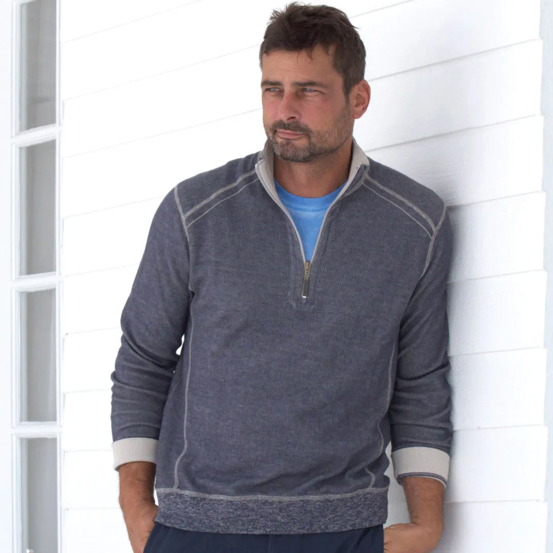 Riptide Quarter-Zip Reversible Sweater