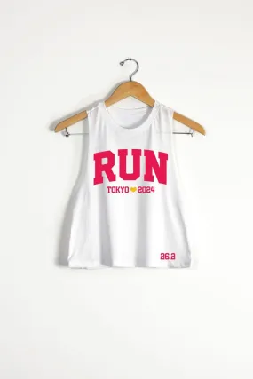 RUN Tokyo Racerback Crop Tank