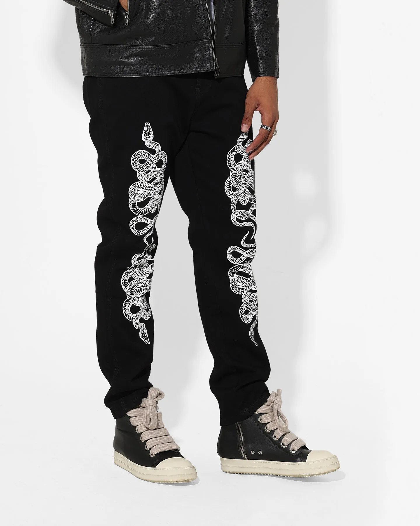 Saint Morta Death Adder Relaxed Jeans Black