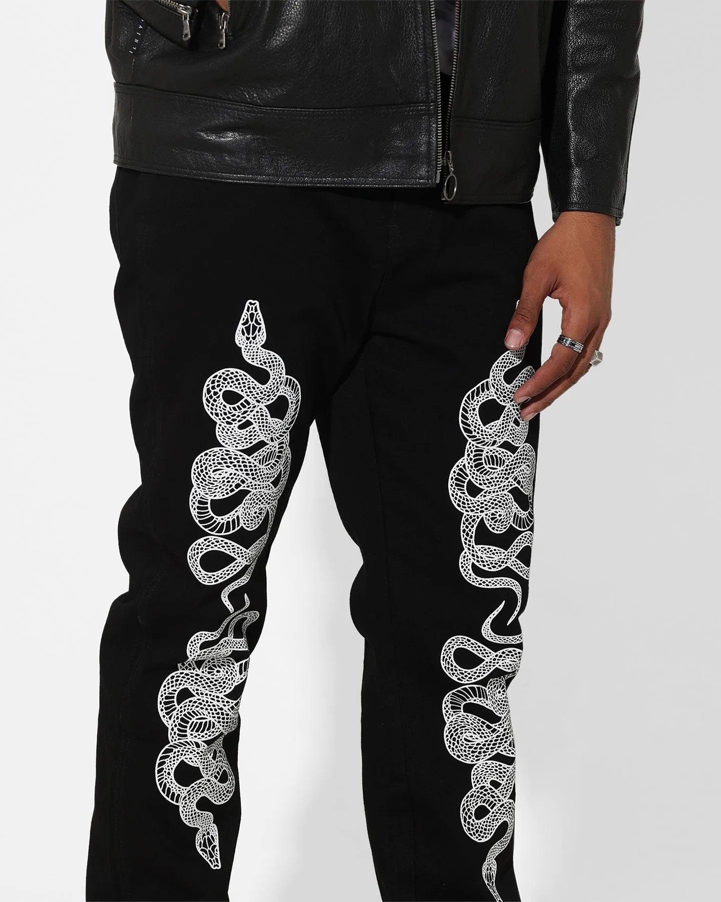 Saint Morta Death Adder Relaxed Jeans Black