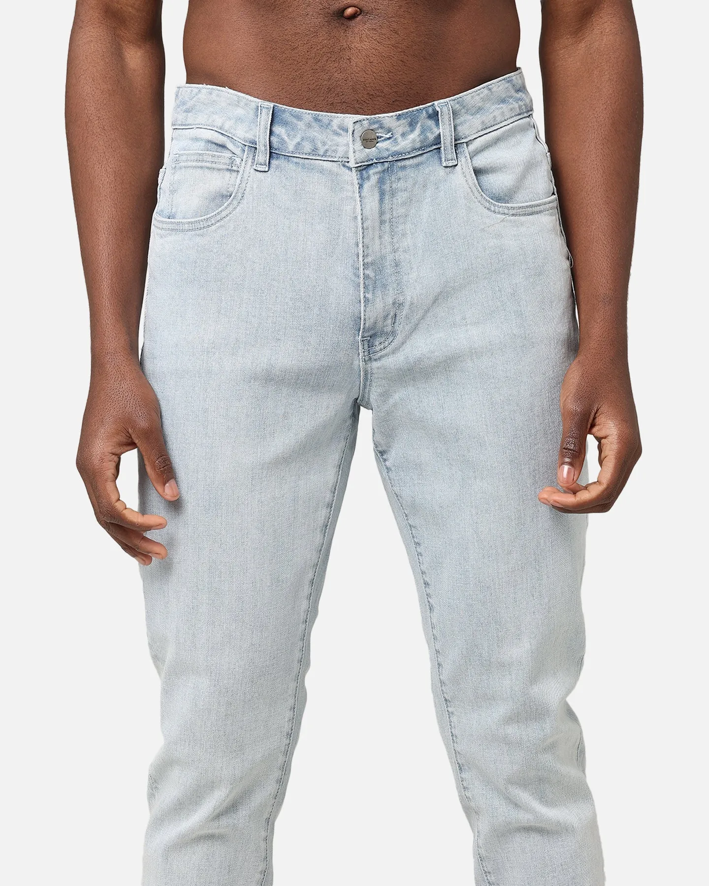 Saint Morta Tapered Denim Jeans Light Blue Denim