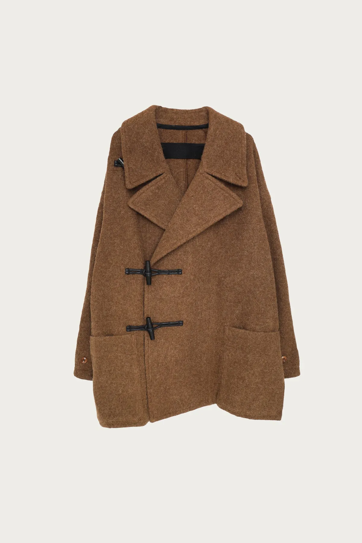 Short Duffle Coat - Brown