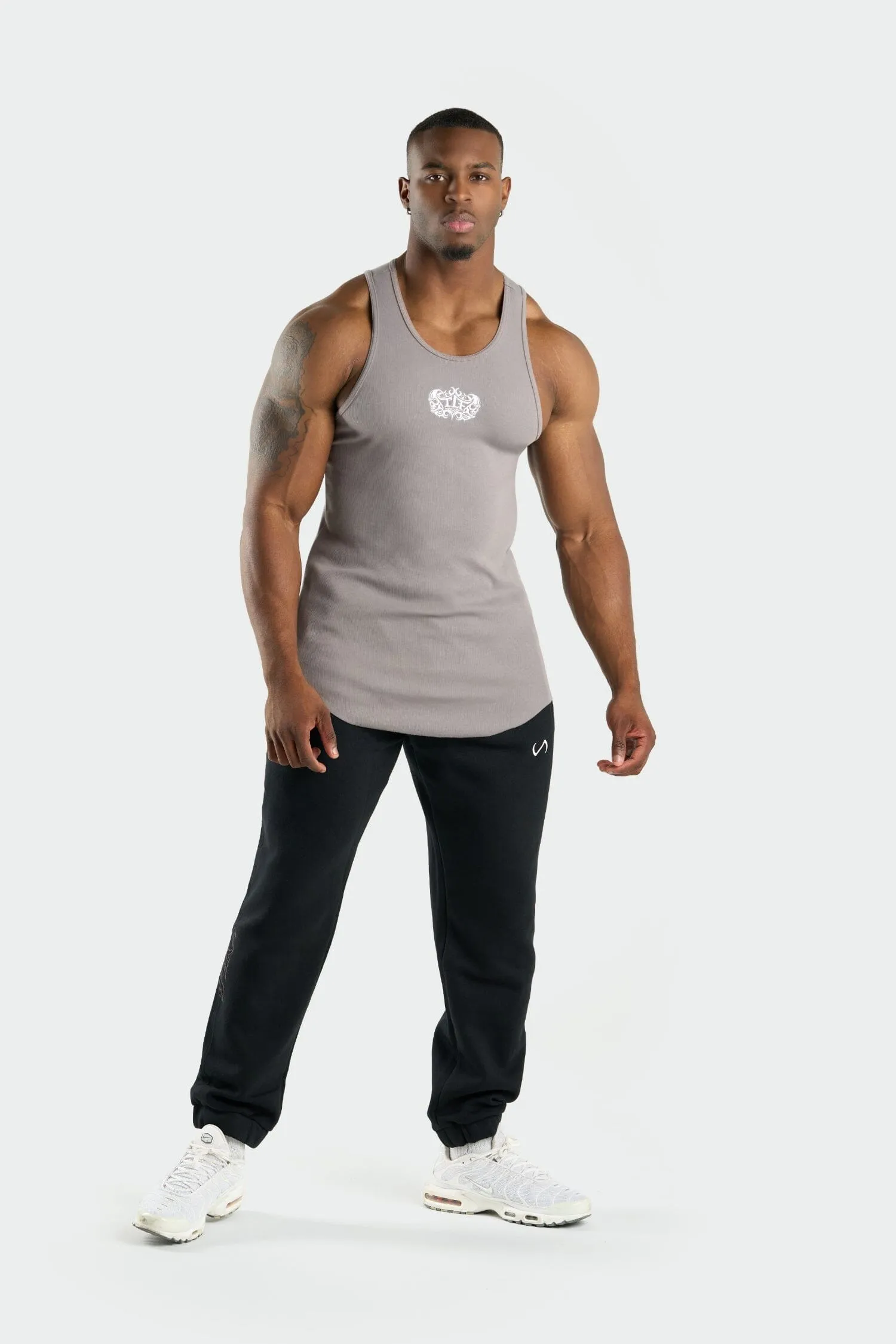 Skull Ribbed Relaxed Fit Tank