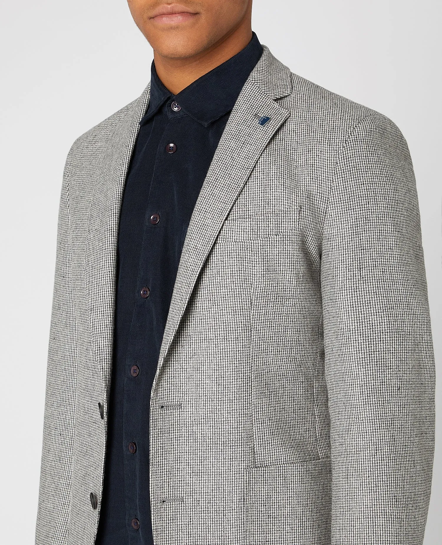 Slim Fit Wool Blend Jacket