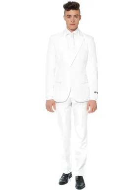 Solid White Mens Deluxe Suitmeister Costume Suit