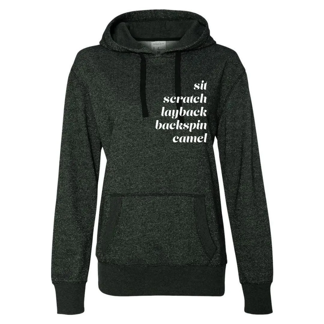 Spins Women's French Terry Glitter Hoodie