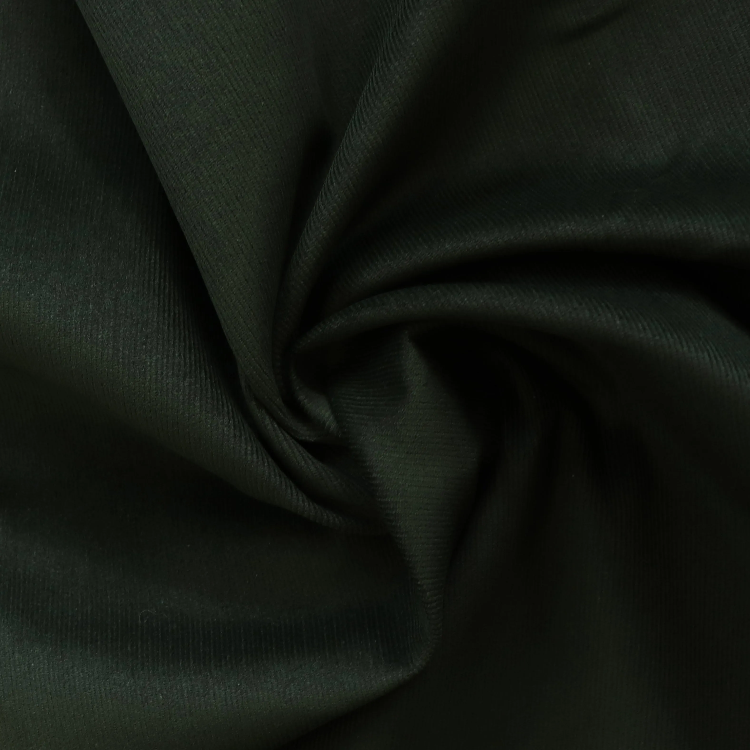 Stretch Cotton Needlecord - Forest Green