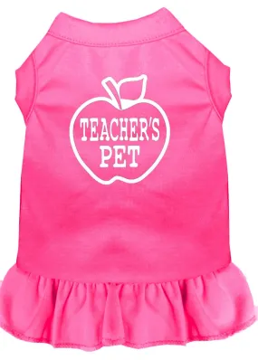 Teachers Pet Screen Print Dress Bright Pink Xxl (18)