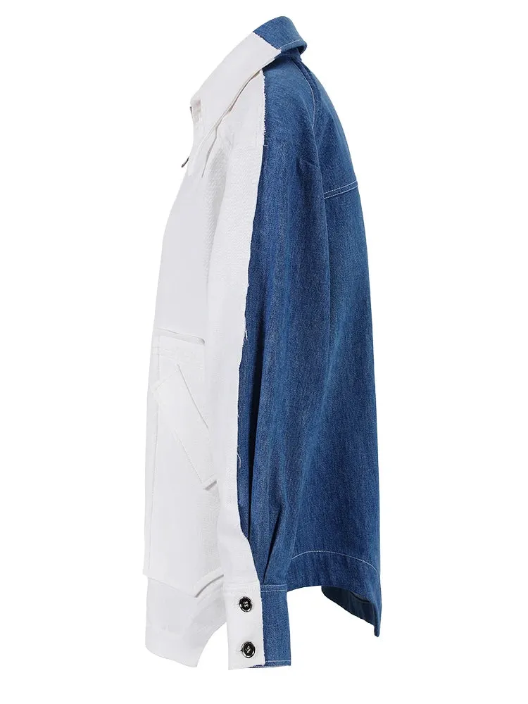 TEEK - White Denim Blix Big Womens Jacket