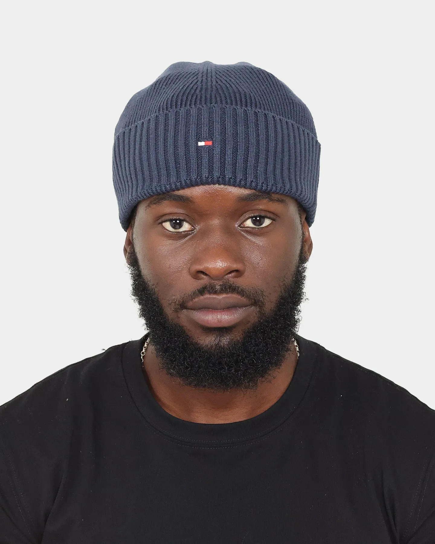 Tommy Jeans Essential Rib Short Beanie Tommy Navy