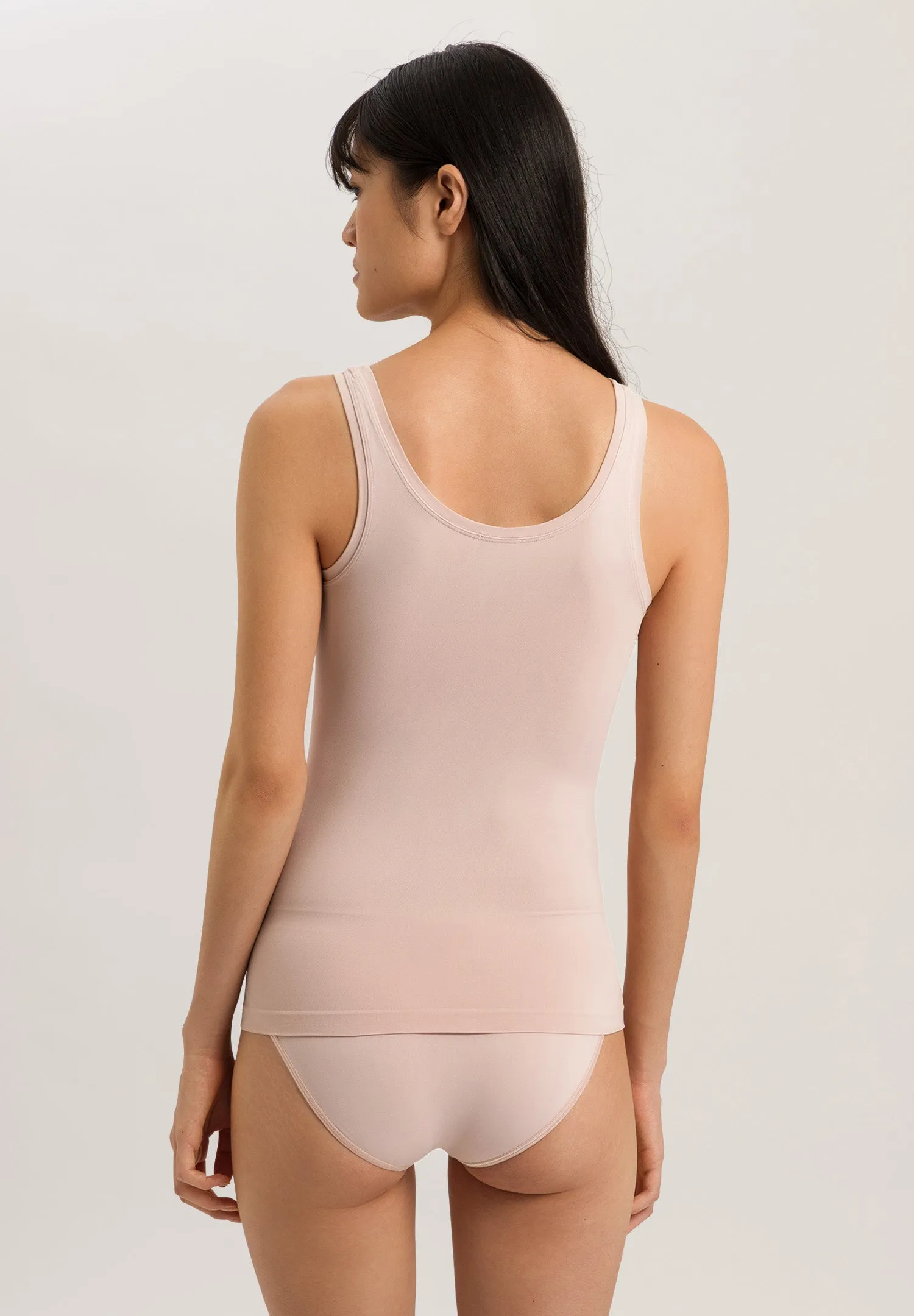 Touch Feeling Round Neck Tank Top | Peach Whip 71814-2311