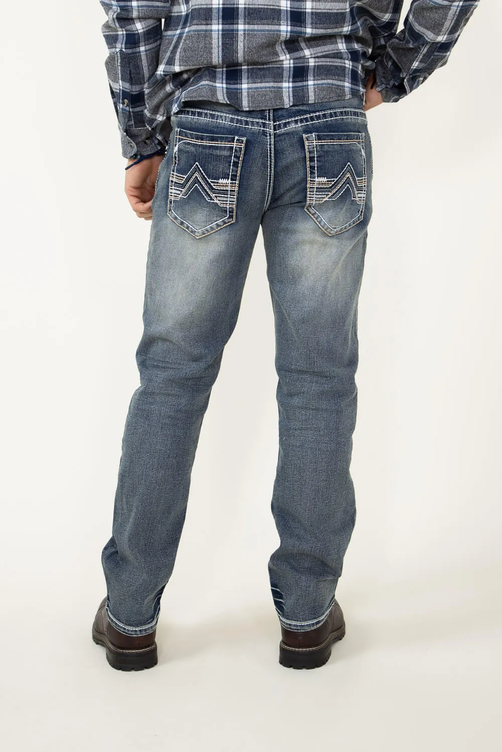 True Luck David Straight Jeans for Men | TL21040902