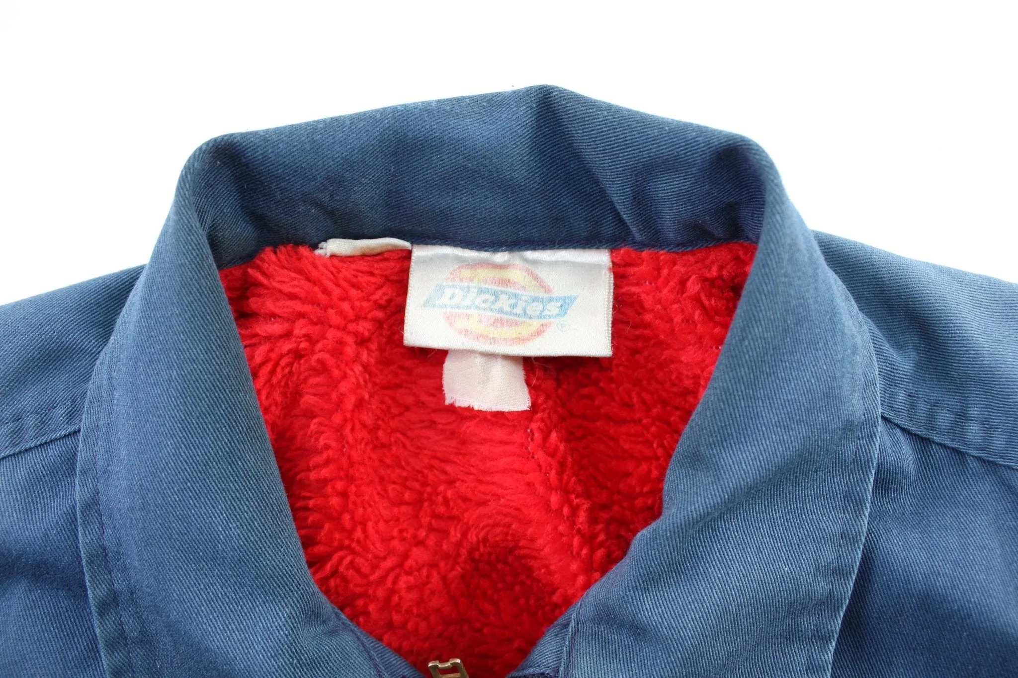 Vintage Dickie's Fleece Lined Blue Zip Up Jacket