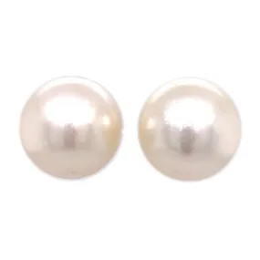 White Pearl Earrings