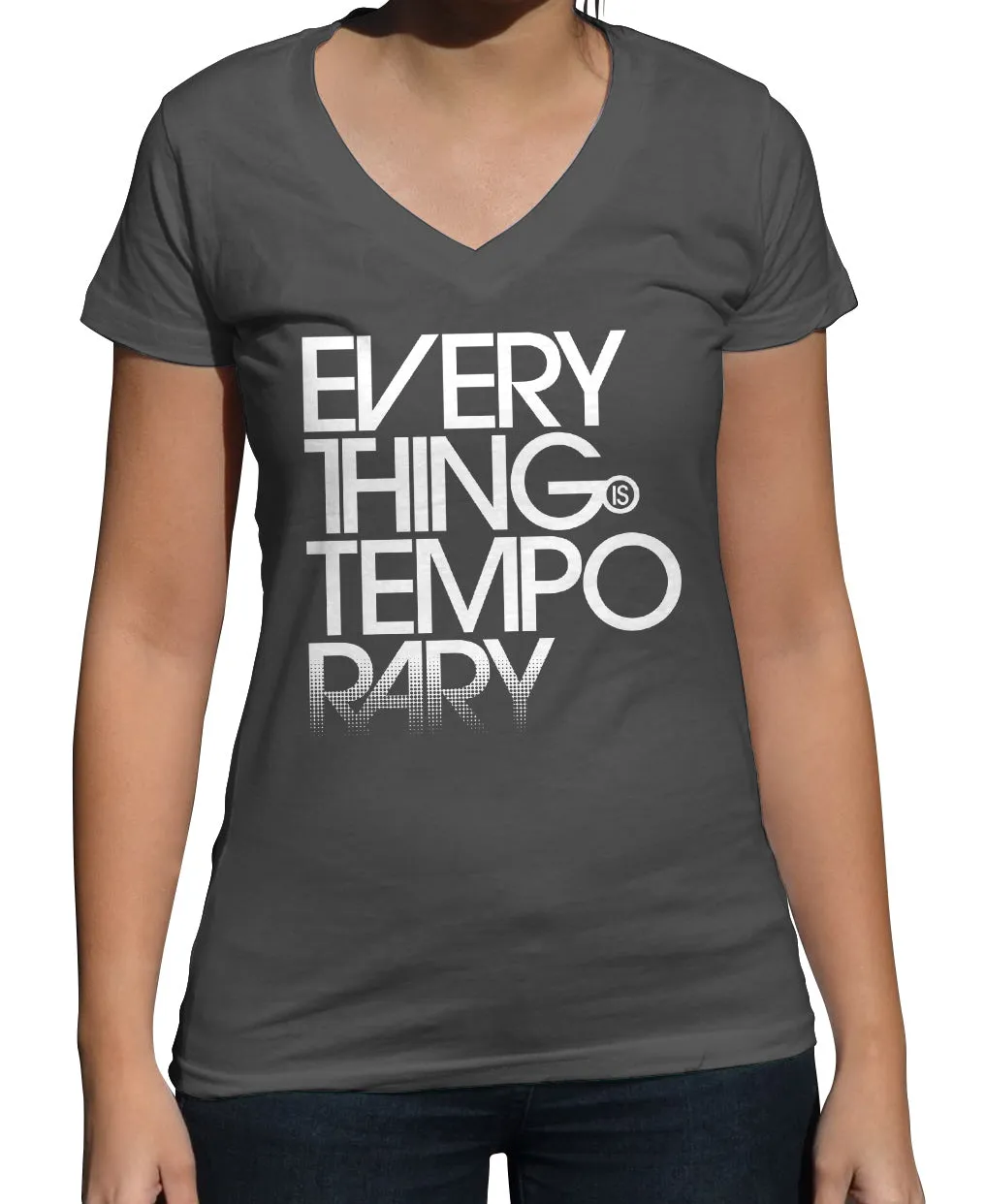 Women's Everything is Temporary Vneck T-Shirt