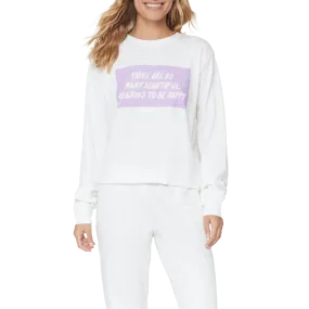 Women's Happy Crop Sweatshirt