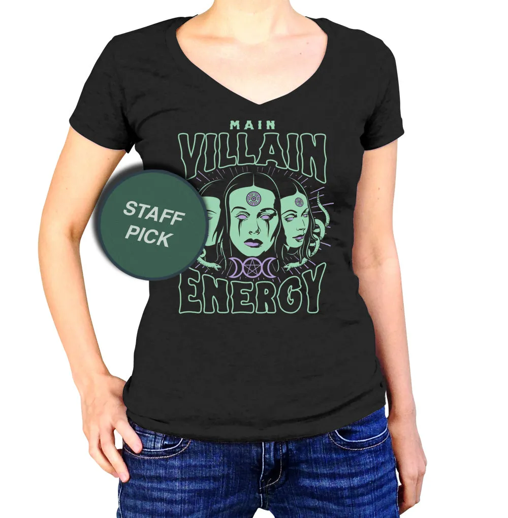 Women's Main Villain Energy Hecate Vneck T-Shirt